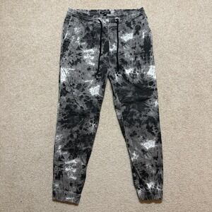 Elwood Sweatpants Mens Medium Gray Tie Dye Jogger Pants Pockets Lounge Casual